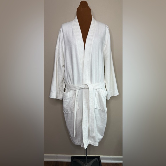 Intimate Moods Other - Vintage Intimate Moods White Terrycloth Bathrobe Pockets Extra Large